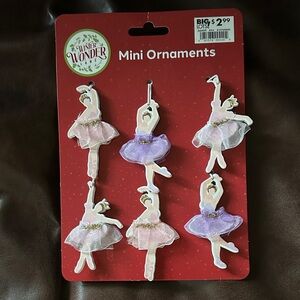 NWT Winter Wonder Lane Mini Ornaments Ballerina